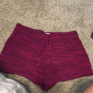 Purple maroon pj shorts